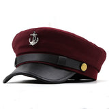 Casual Summer Military Caps Woman Cotton Beret Flat Hats Captain Cap