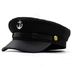 Casual Summer Military Caps Woman Cotton Beret Flat Hats Captain Cap