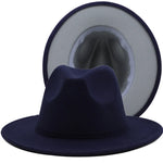 Fedora Hat Women Men Wide Brim Jazz Hat