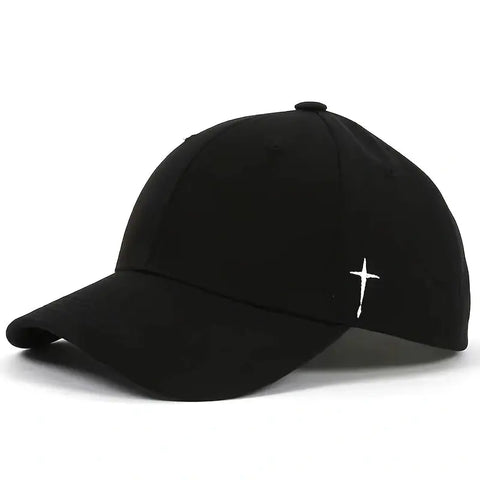 Unisex Simple Cross Water Drop Embroidery Baseball Caps