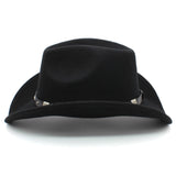 Western Cowboy Hats Wide Brim Panama Sunhats Fedora Caps