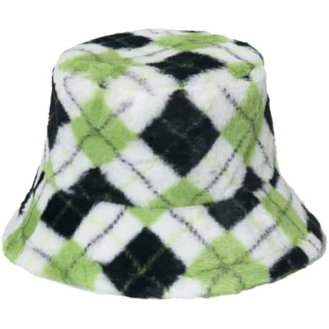 Geometric Diamond Lattice Bucket Hat for Women Men