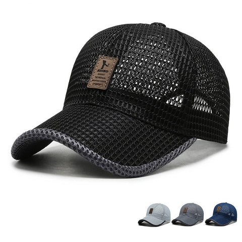 Unisex Men Fishing Baseball Caps Women Breathable Mesh Snapback Hats