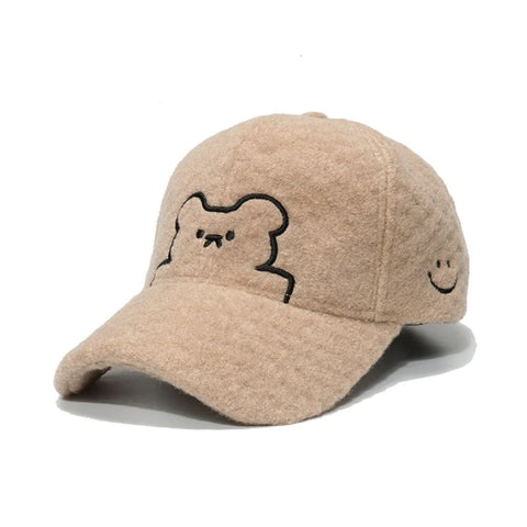 NEWBLOM Smiley Bear Baseball Cap