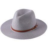 Panama Soft Shaped Straw Hat Summer Wide Brim Fedora Hat