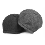 Wool Newsboy Caps Men Herringbone Flat Caps Gatsby Cap