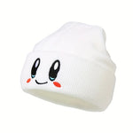 Big Eye Embroidery Elasticity Beanies Women's Cartoon Knitted Skull Caps