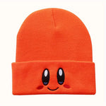 Casual Beanies Skullies KIRBYS Lovely Face Embroidery Knitted Hat