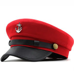 Casual Summer Military Caps Woman Cotton Beret Flat Hats Captain Cap