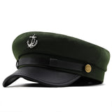 Casual Summer Military Caps Woman Cotton Beret Flat Hats Captain Cap