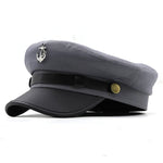 Casual Summer Military Caps Woman Cotton Beret Flat Hats Captain Cap