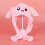 Cute Girls Boy Wrap Warm Dancing Rabbit Ear Hat