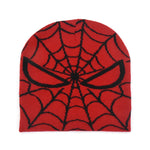 Gothic Spider Web Jacquard Beanie Y2K Unisex Skull for Women Men's Hip Knit Hat