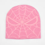 Gothic Spider Web Jacquard Beanie Y2K Unisex Skull for Women Men's Hip Knit Hat