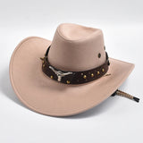 Western Cowboy Hats Vintage Big-edge Gentleman Cowgirl Jazz Hat