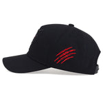 Cotton Black Tiger Embroidery Baseball Cap