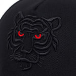 Cotton Black Tiger Embroidery Baseball Cap