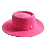 Summer Straw Sun Hats Brim Ribbon Beach Hat Travel Dress Cap