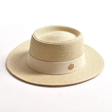 Summer Straw Sun Hats Brim Ribbon Beach Hat Travel Dress Cap