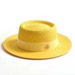 Summer Straw Sun Hats Brim Ribbon Beach Hat Travel Dress Cap