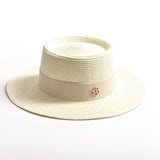 Summer Straw Sun Hats Brim Ribbon Beach Hat Travel Dress Cap