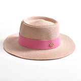 Summer Straw Sun Hats Brim Ribbon Beach Hat Travel Dress Cap