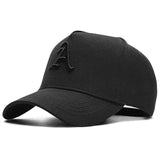 Baseball Cap Letter A Embroidery Snapback Hat Cotton