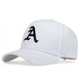 Baseball Cap Letter A Embroidery Snapback Hat Cotton