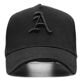 Baseball Cap Letter A Embroidery Snapback Hat Cotton