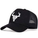 Unisex Animal Antlers Embroidery Baseball