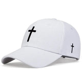 Unisex Cross Embroidery Snapback Baseball Caps