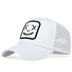 Unisex Ghost Face Embroidery Baseball Net Caps