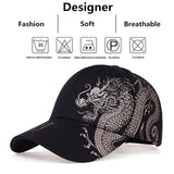 Unisex Golden Dragon Printing Snapback Baseball Caps