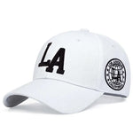 Unisex LA Leter Embroidery Snapback Baseball Caps