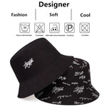 Unisex Letter Embroidery Bucket Hats Fishermen Caps