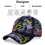 Unisex Letter Graffiti Printing Snapback Baseball Caps