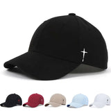 Unisex Simple Cross Water Drop Embroidery Baseball Caps