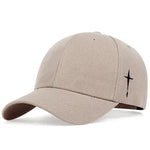 Unisex Simple Cross Water Drop Embroidery Baseball Caps