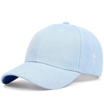 Unisex Simple Cross Water Drop Embroidery Baseball Caps