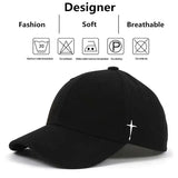 Unisex Simple Cross Water Drop Embroidery Baseball Caps