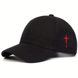 Unisex Simple Cross Water Drop Embroidery Baseball Caps