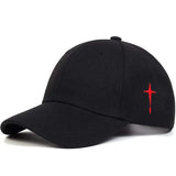 Unisex Simple Cross Water Drop Embroidery Baseball Caps