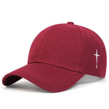 Unisex Simple Cross Water Drop Embroidery Baseball Caps