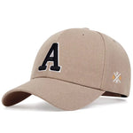 Unisex Simple Letter A Embroidery Baseball Caps