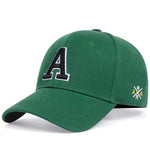 Unisex Simple Letter A Embroidery Baseball Caps