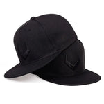 Unisex Simple V Embroidery Hip-Hop Hats