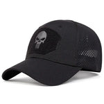 Unisex Skull Embroidery Lable Breathable Baseball Caps