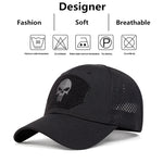 Unisex Skull Embroidery Lable Breathable Baseball Caps