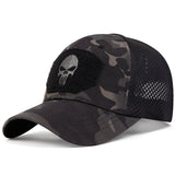 Unisex Skull Embroidery Lable Breathable Baseball Caps