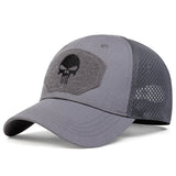 Unisex Skull Embroidery Lable Breathable Baseball Caps